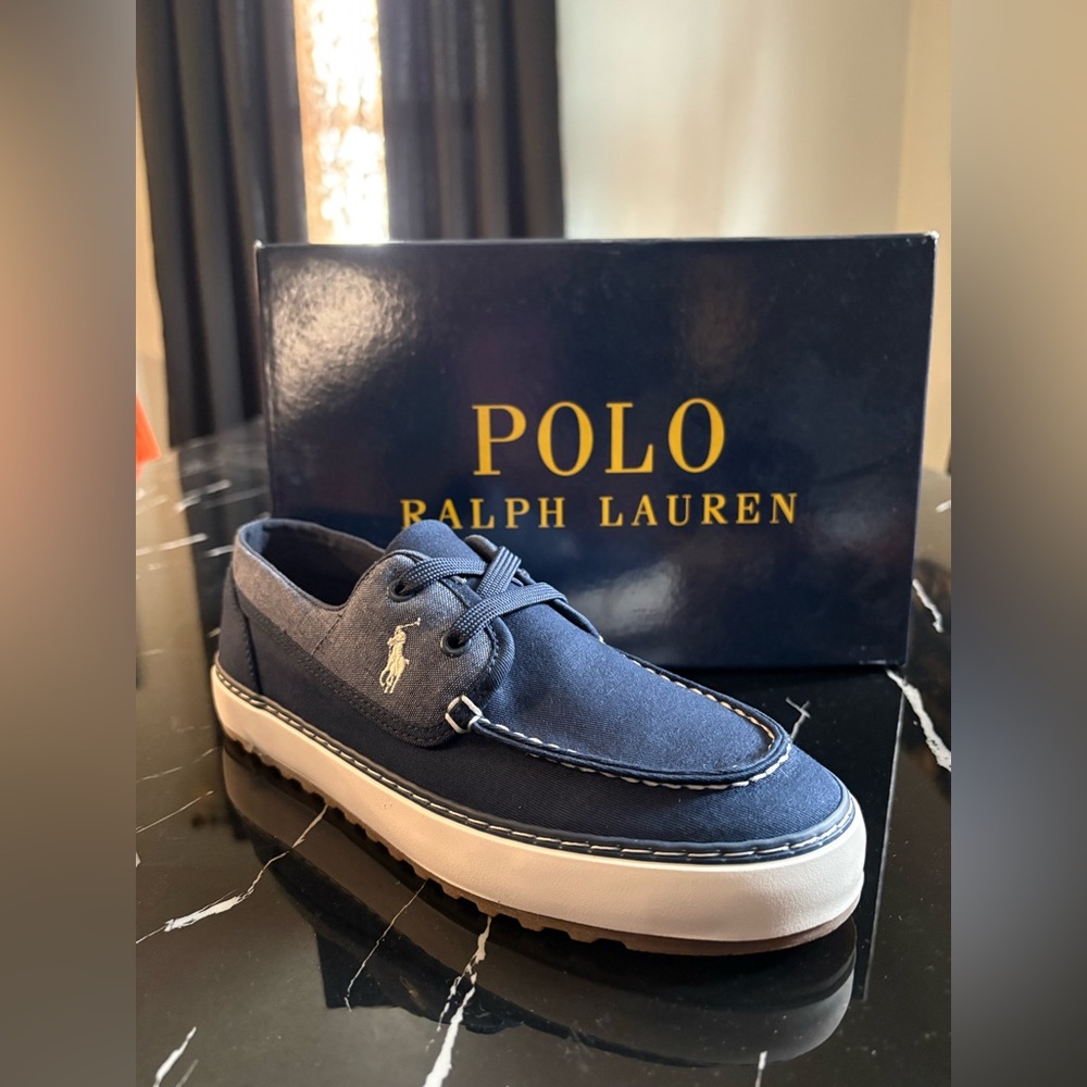 Polo by Ralph Lauren Men's Blue Boat Shoes